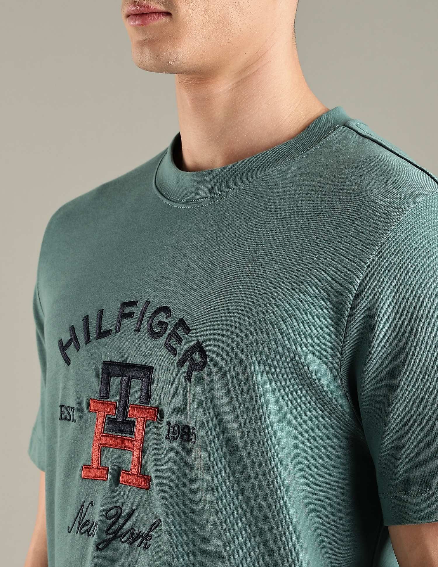 Tommy Hilfiger Embroidered Logo Regular-Fit Cotton T-Shirt