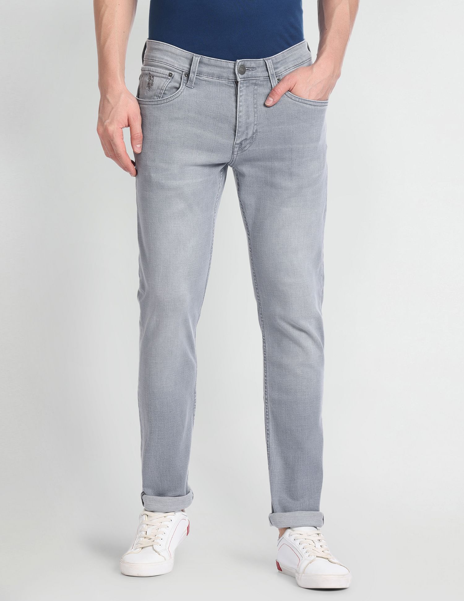 U.S. Polo Assn. Denim Co. Brandon Slim Tapered Fit Grey Jeans