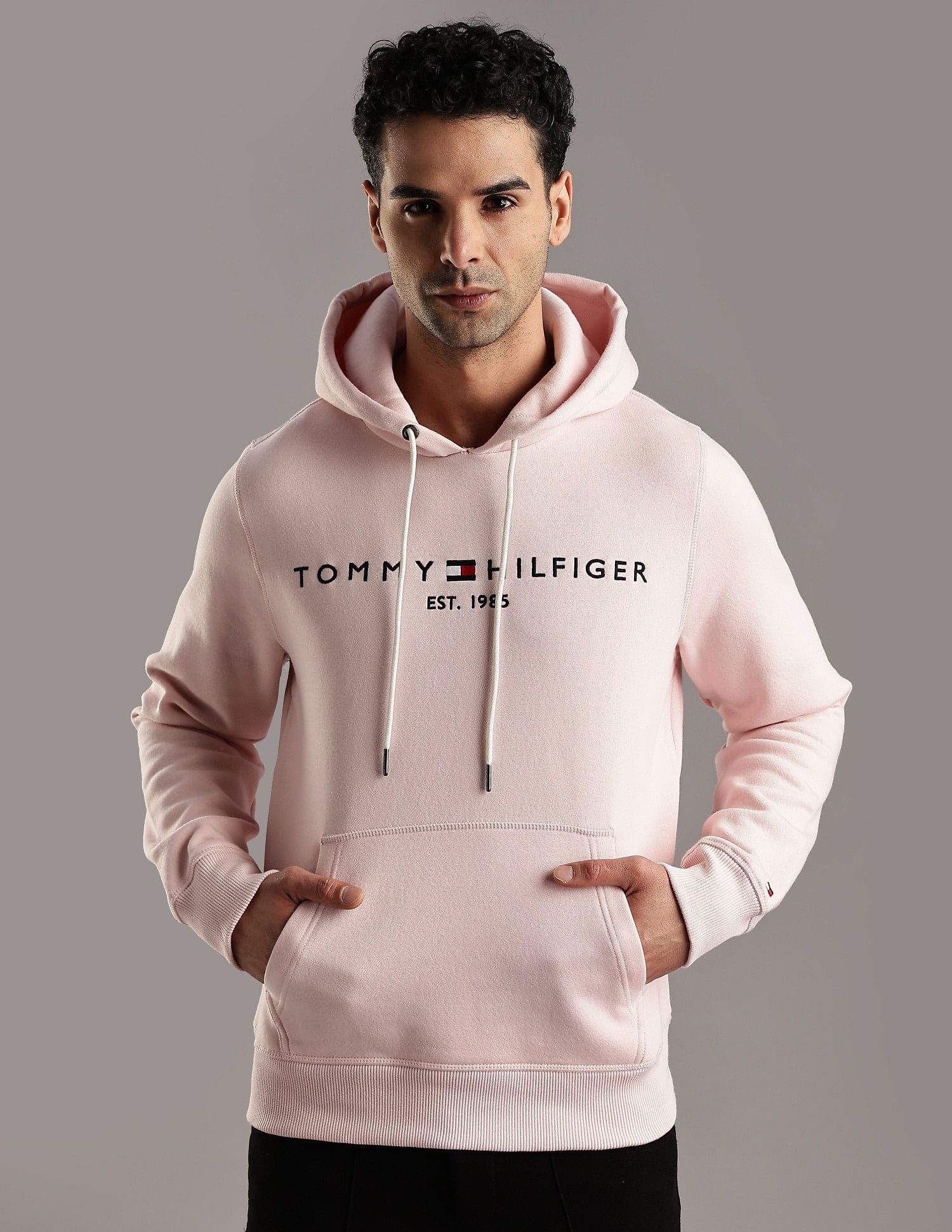 Tommy Hilfiger Embroidered Logo Regular-Fit Cotton Sweatshirt