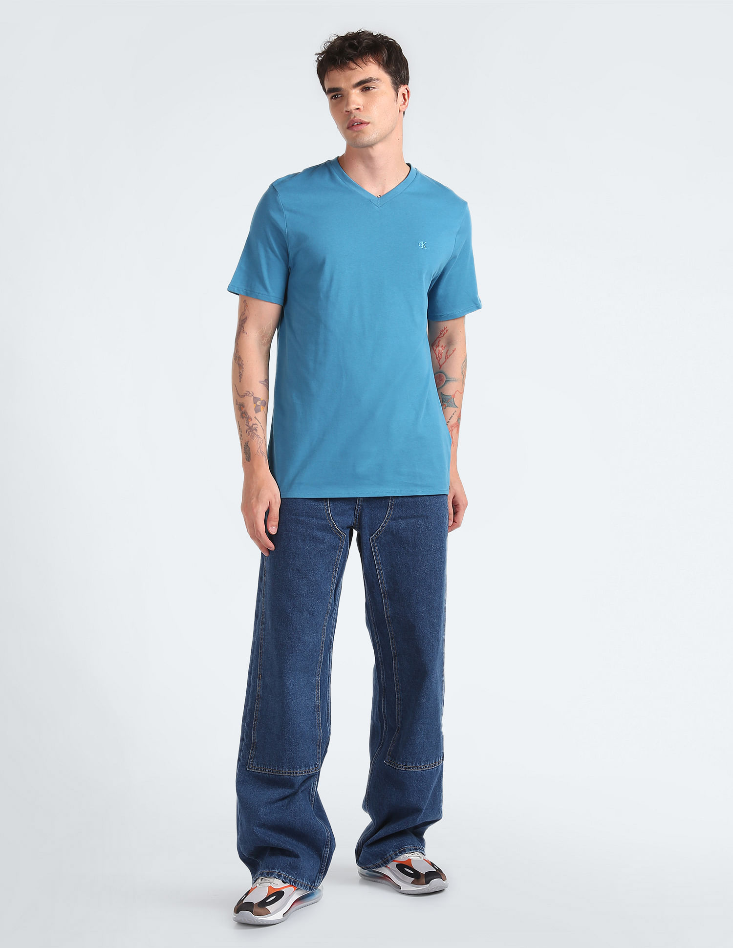 Calvin Klein Short Sleeve Cotton Solid T-Shirt