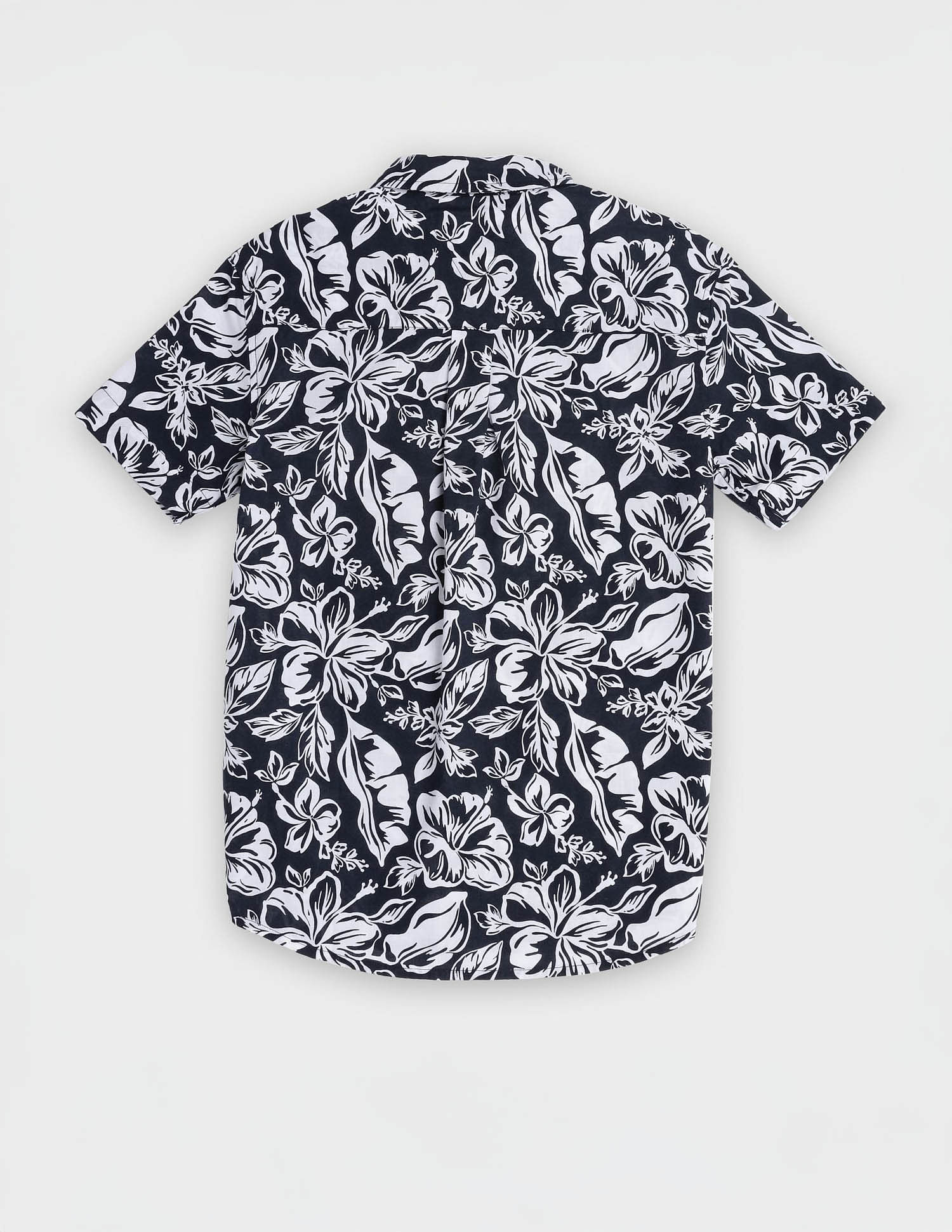 Tommy Hilfiger Kids Boys Printed Regular Fit Cotton Shirt
