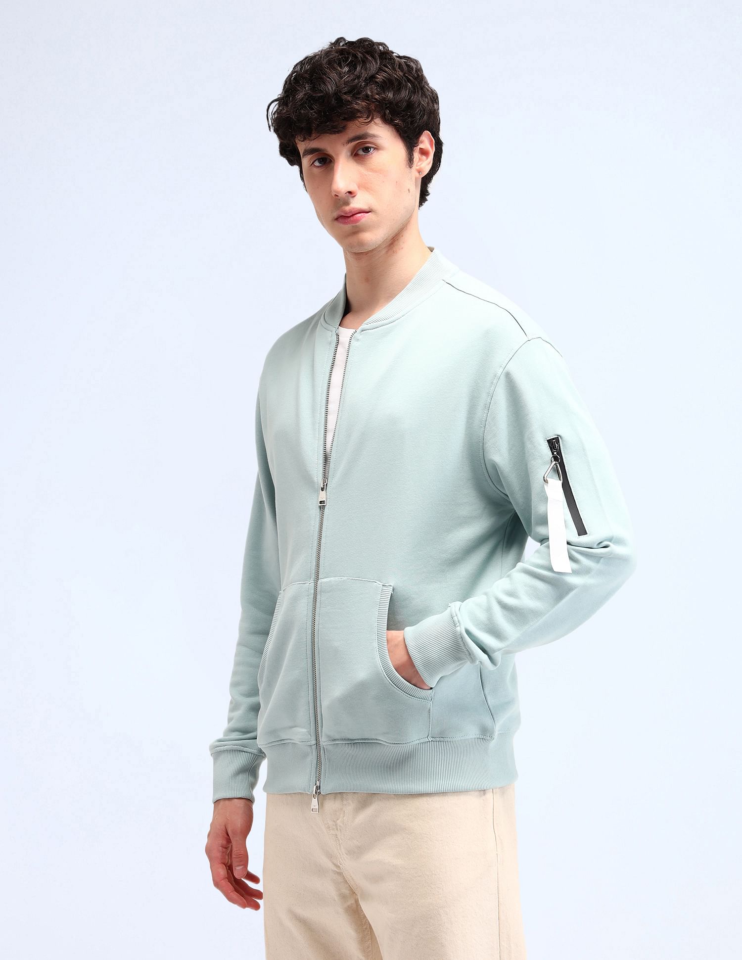 Flying Machine Typography Relaxed Fit Sweatshirt