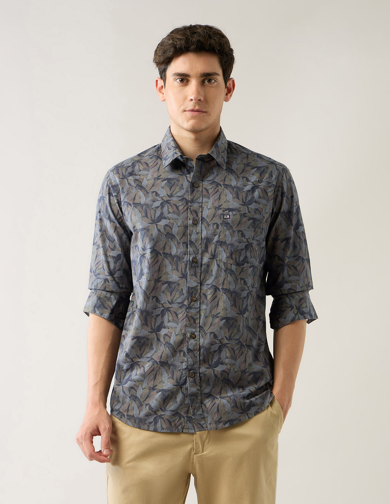 Arrow Sport Tropical Printed Printed Slim Fit Shirt
