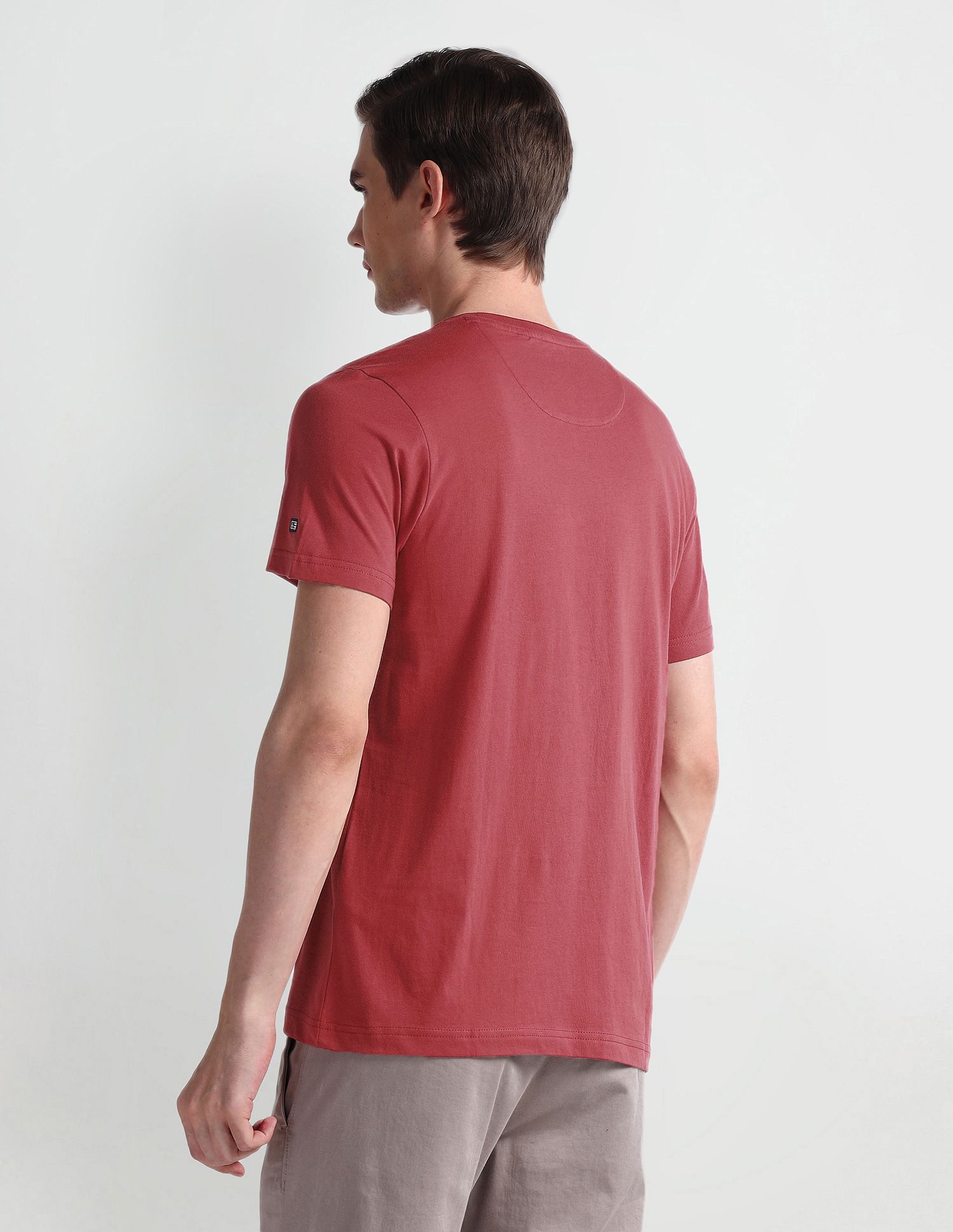 Arrow Sport Brand Printed Crew Neck T-Shirt