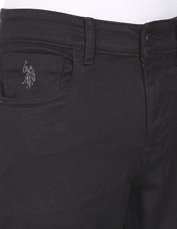 U.S. Polo Assn. Denim Co. Brandon Slim Tapered Fit Black Jeans