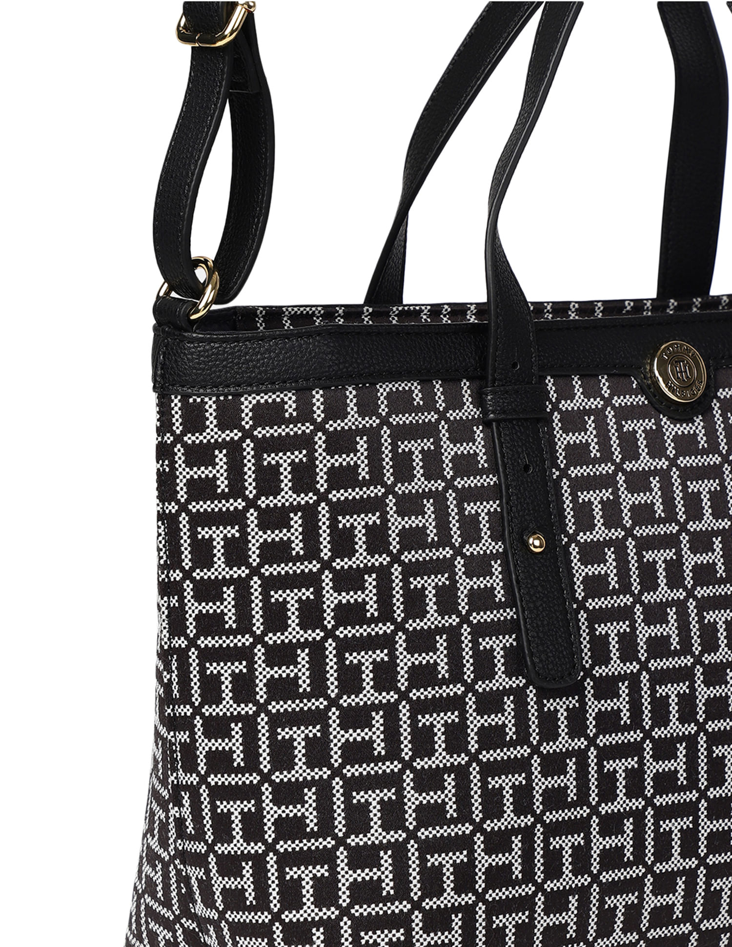 Tommy Hilfiger Square Monogram Jacquard Shopper Bag