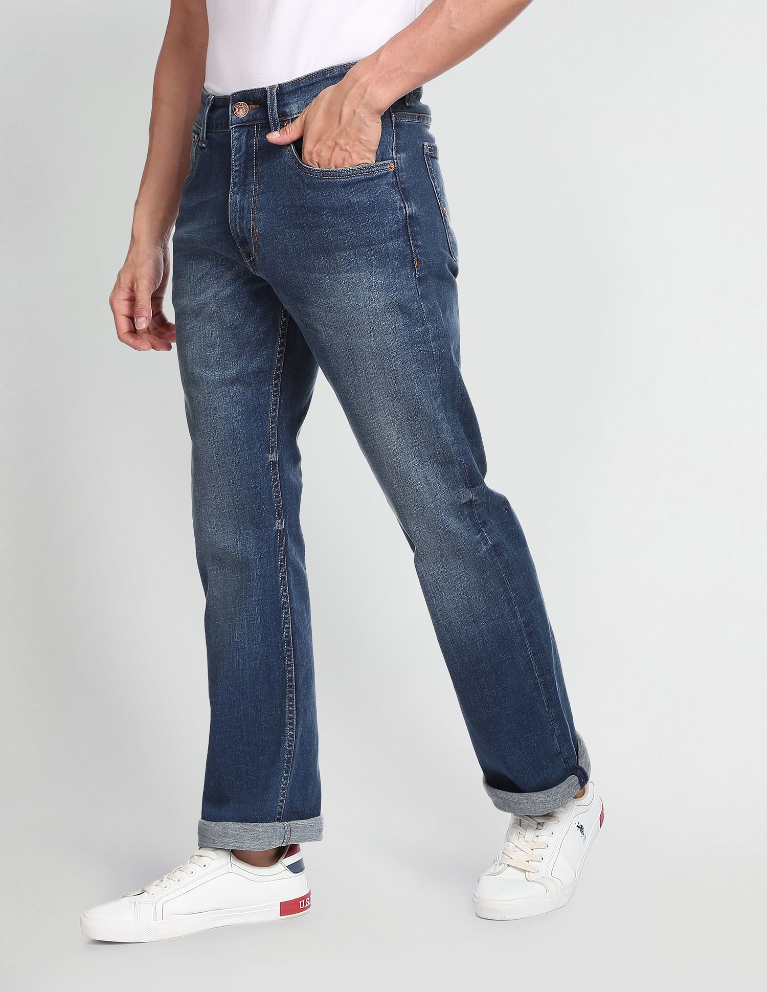 U.S. Polo Assn. Denim Co. Connor Bootcut Fit Blue Jeans