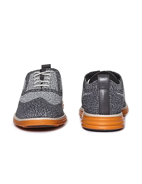Cole Haan Original Grand Wingtip Knit Sneakers in Magnet Grey Size 10 Cole Haan Men Original Grand Wingtip Oxford Shoes  main image 3