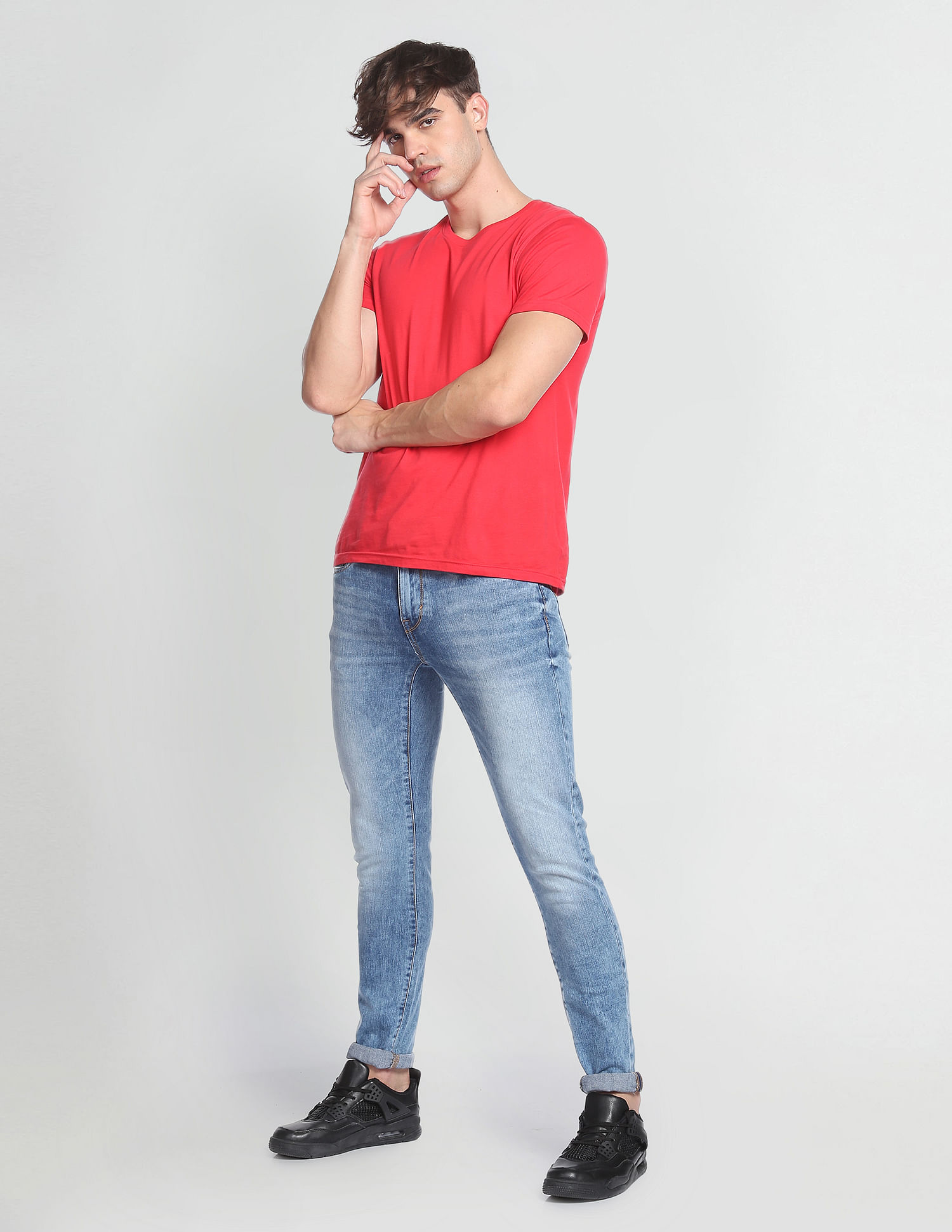 Flying Machine Super Skinny Fit Stone Wash Jeans