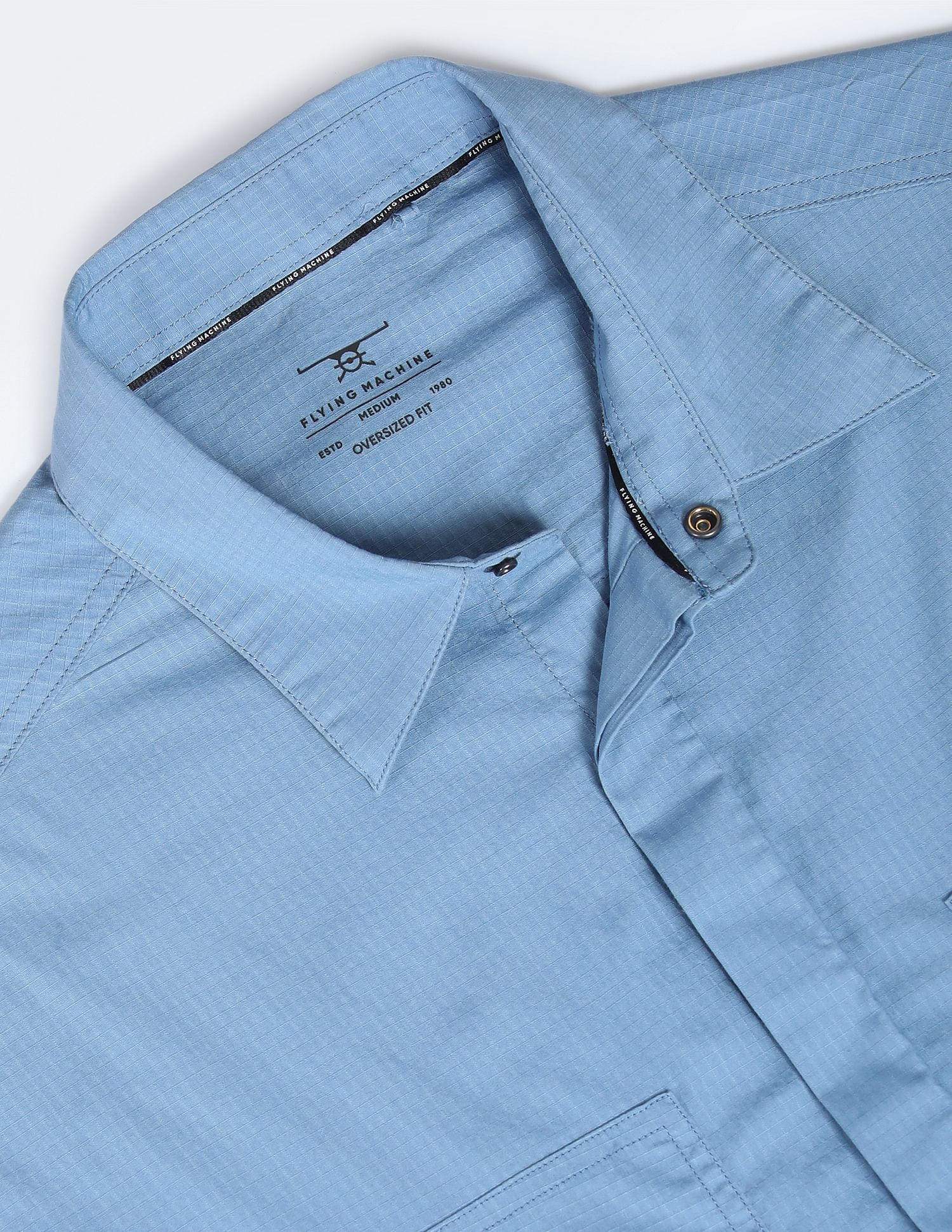 Flying Machine Oversized Ripstop Shirt