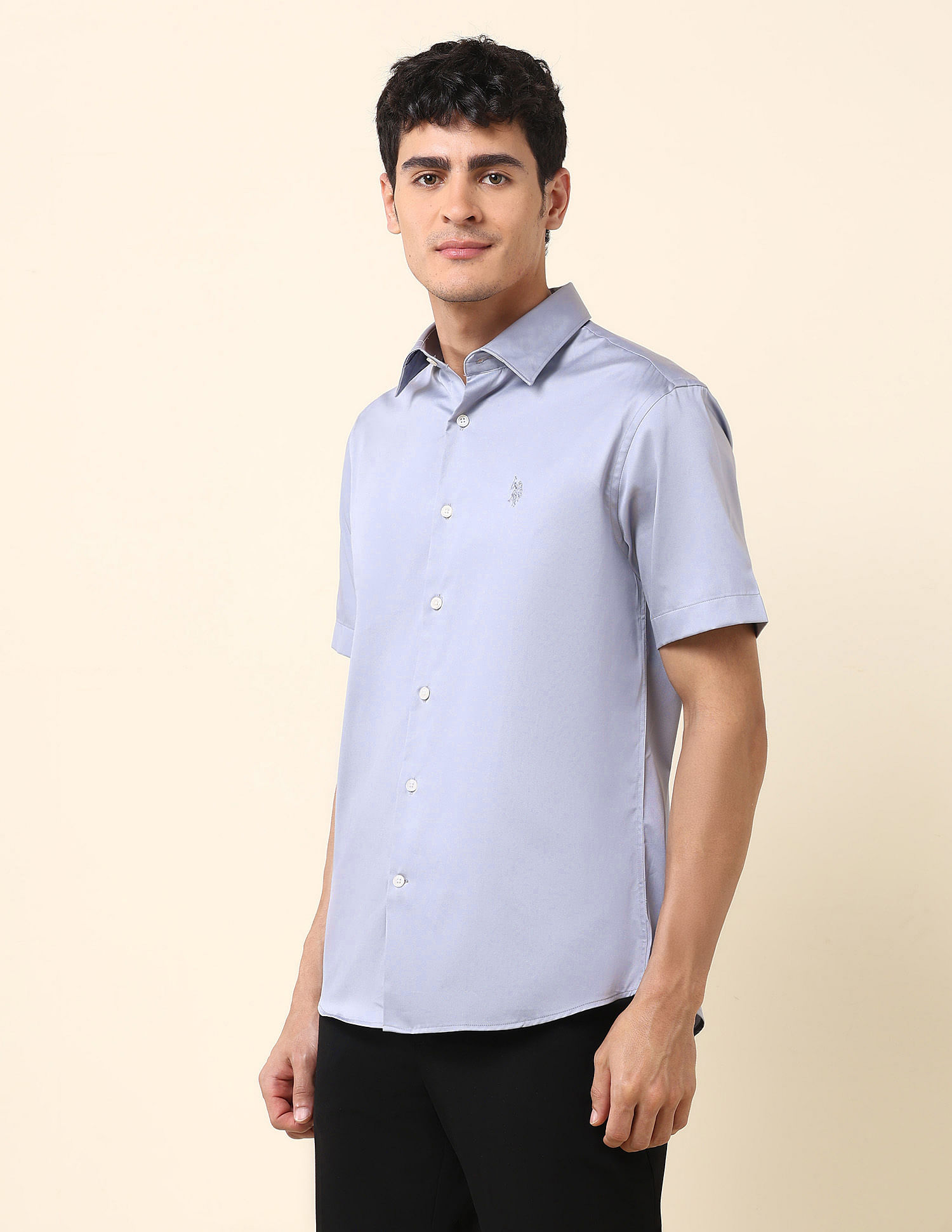 U.S. Polo Assn. Solid Tailored Fit Shirt