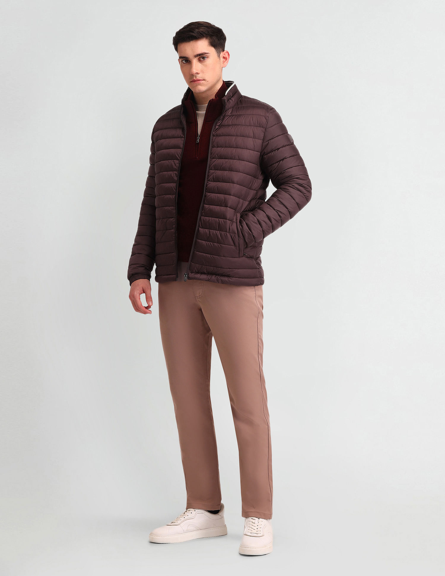 Arrow Sport Regular Fit Solid Packable Jacket