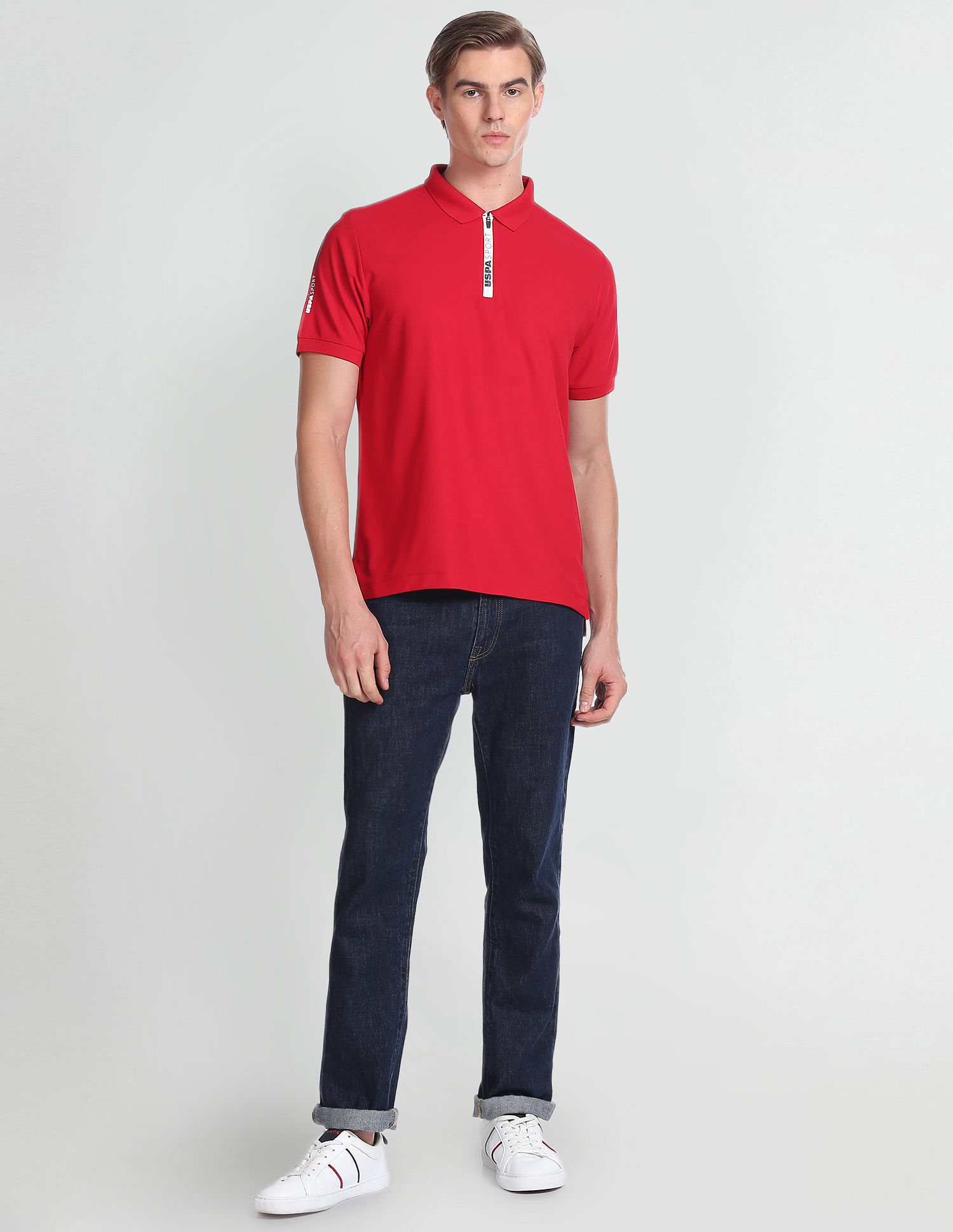 U.S. Polo Assn. Solid Slim Fit Polo Shirt