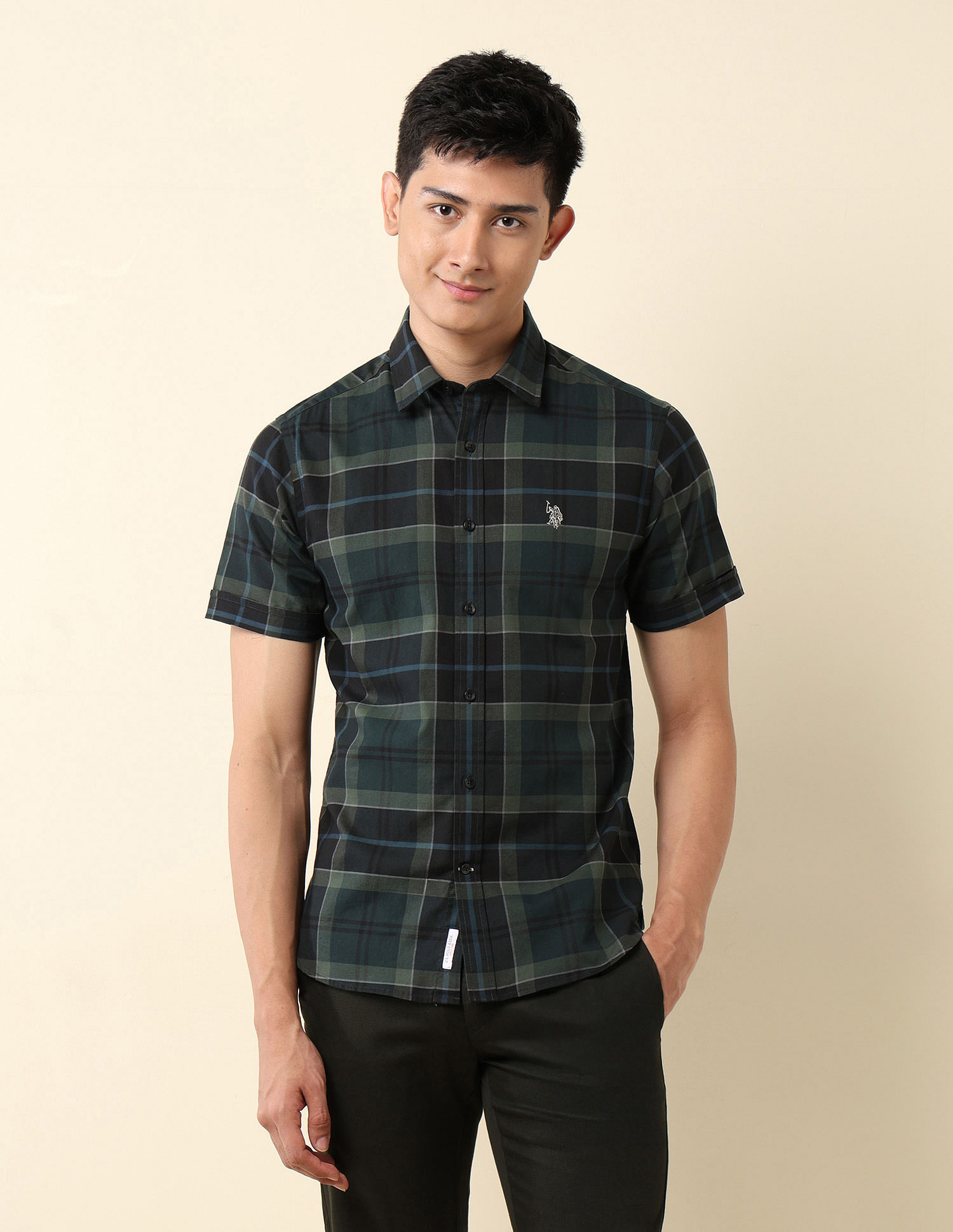 U.S. Polo Assn. Pure Cotton Tailored Fit Dobby Shirt