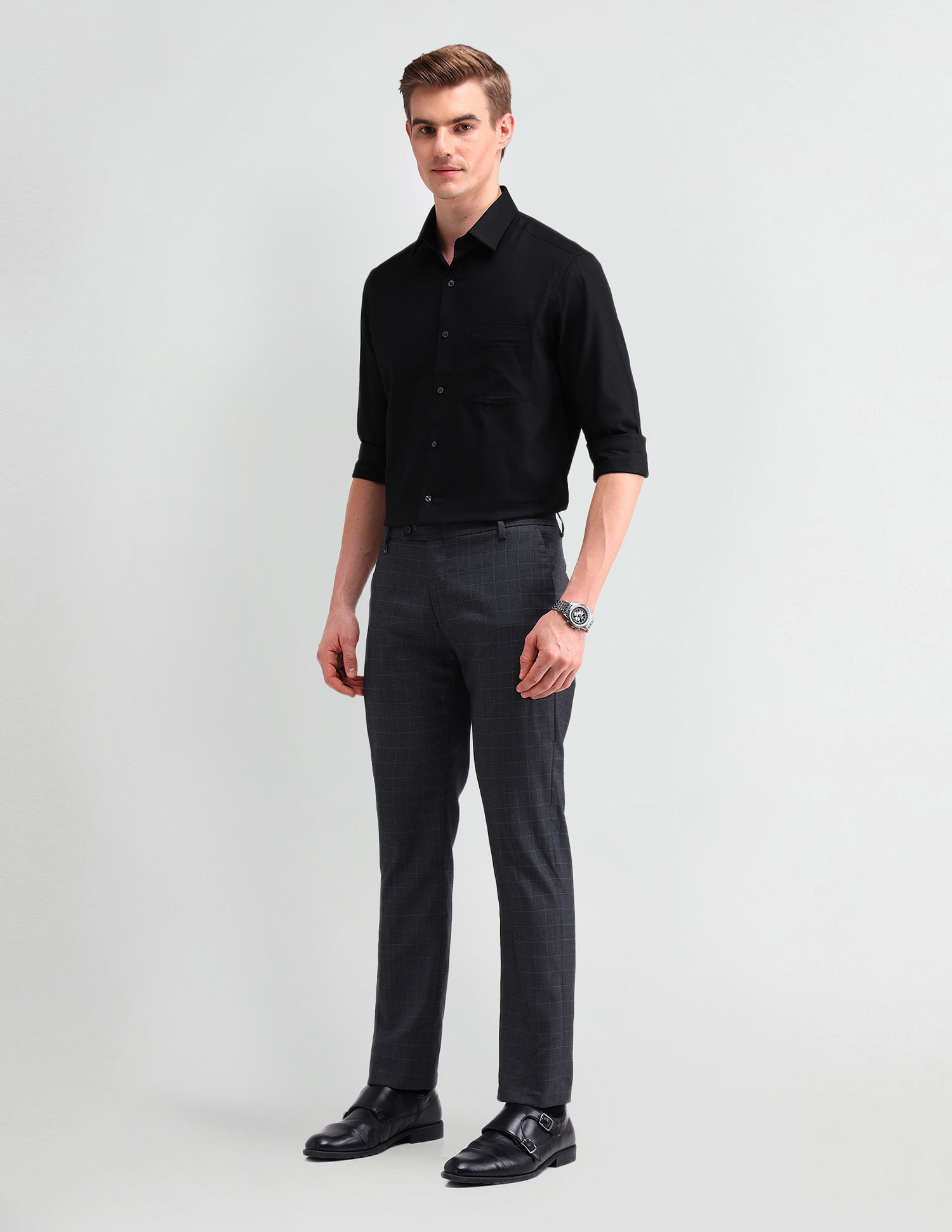 Arrow Manhattan Slim Fit Dobby Shirt