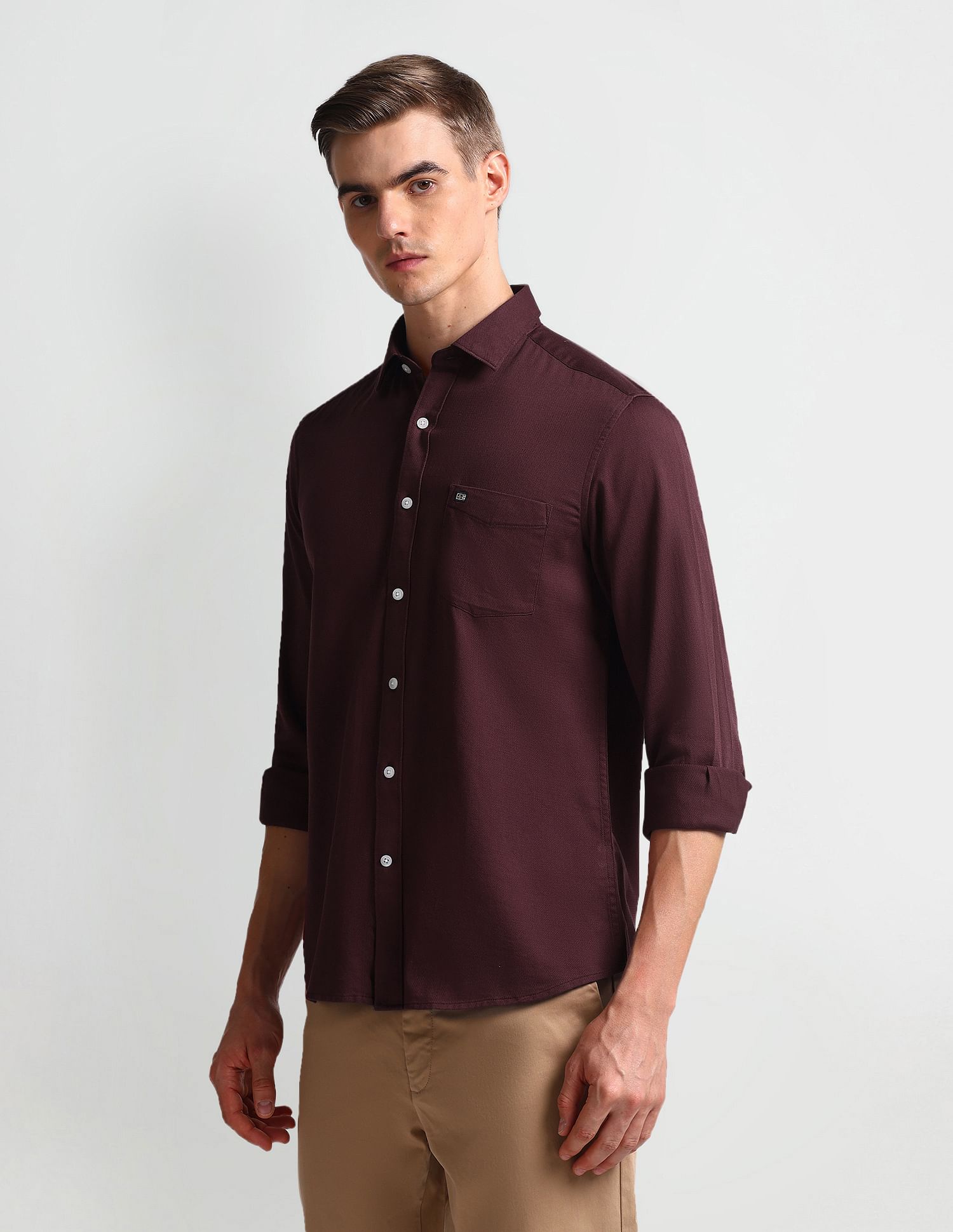 Arrow Sports Manhattan Slim Fit Dobby Shirt