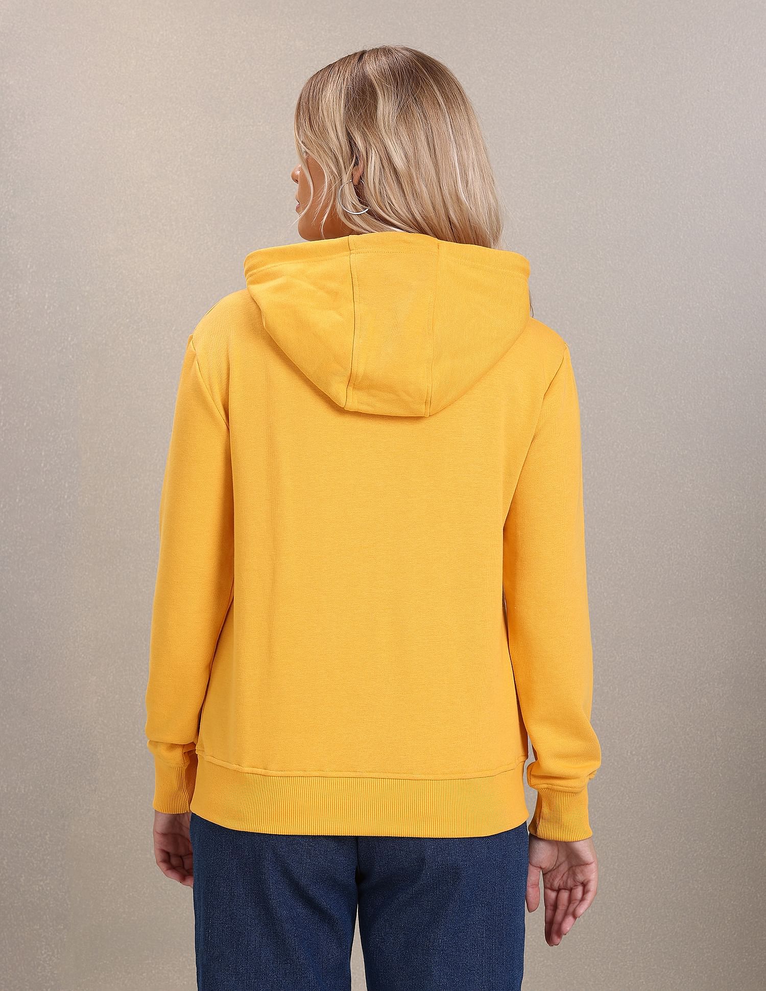 U.S. Polo Assn. Women Brand Print Hooded Sweatshirt