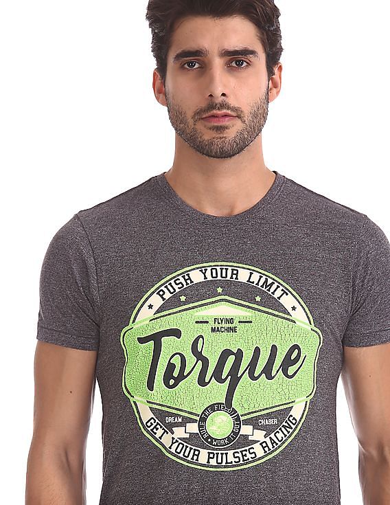 flying machine round neck t shirt