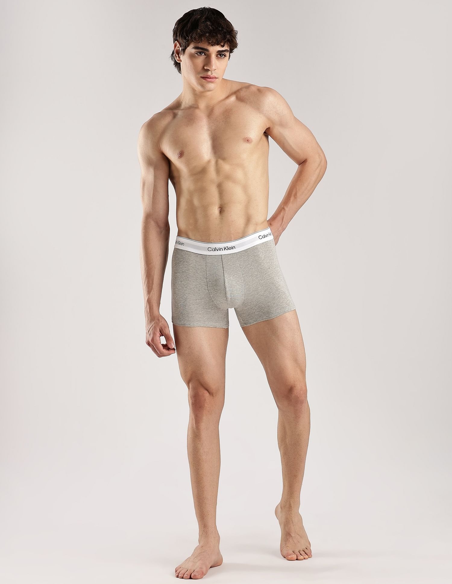 Calvin Klein Underwear Solid Multi Low Rise Trunks - Pack Of - 3