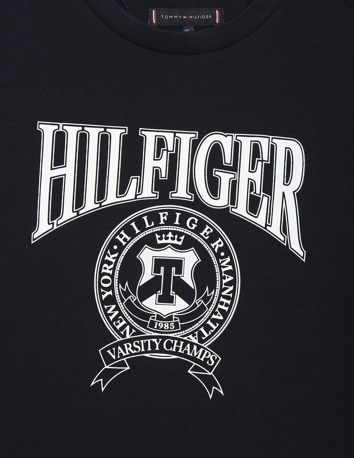 Buy Tommy Hilfiger Kids Transitional Organic Cotton Varsity T