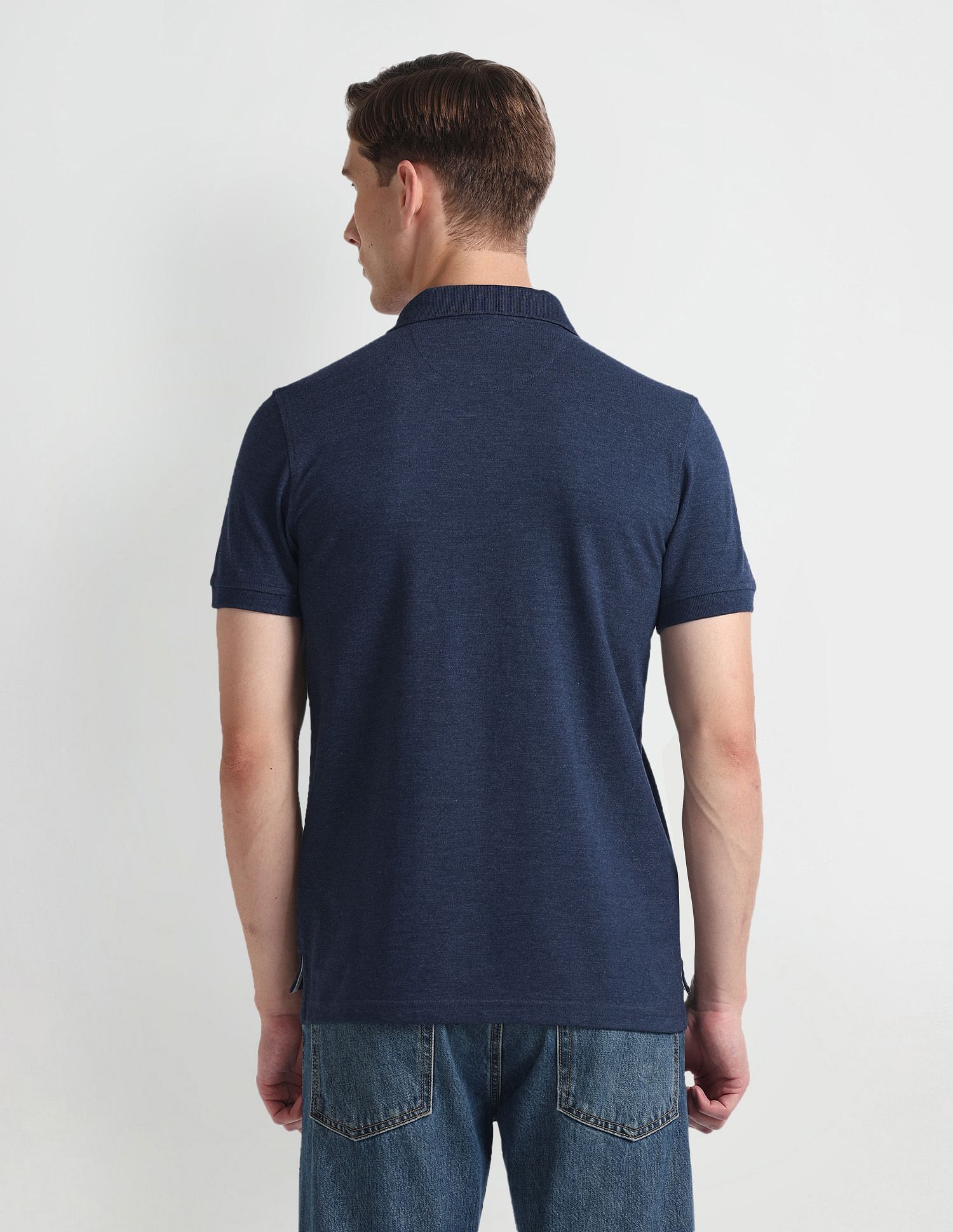 Arrow Sports Solid Logo Polo Shirt