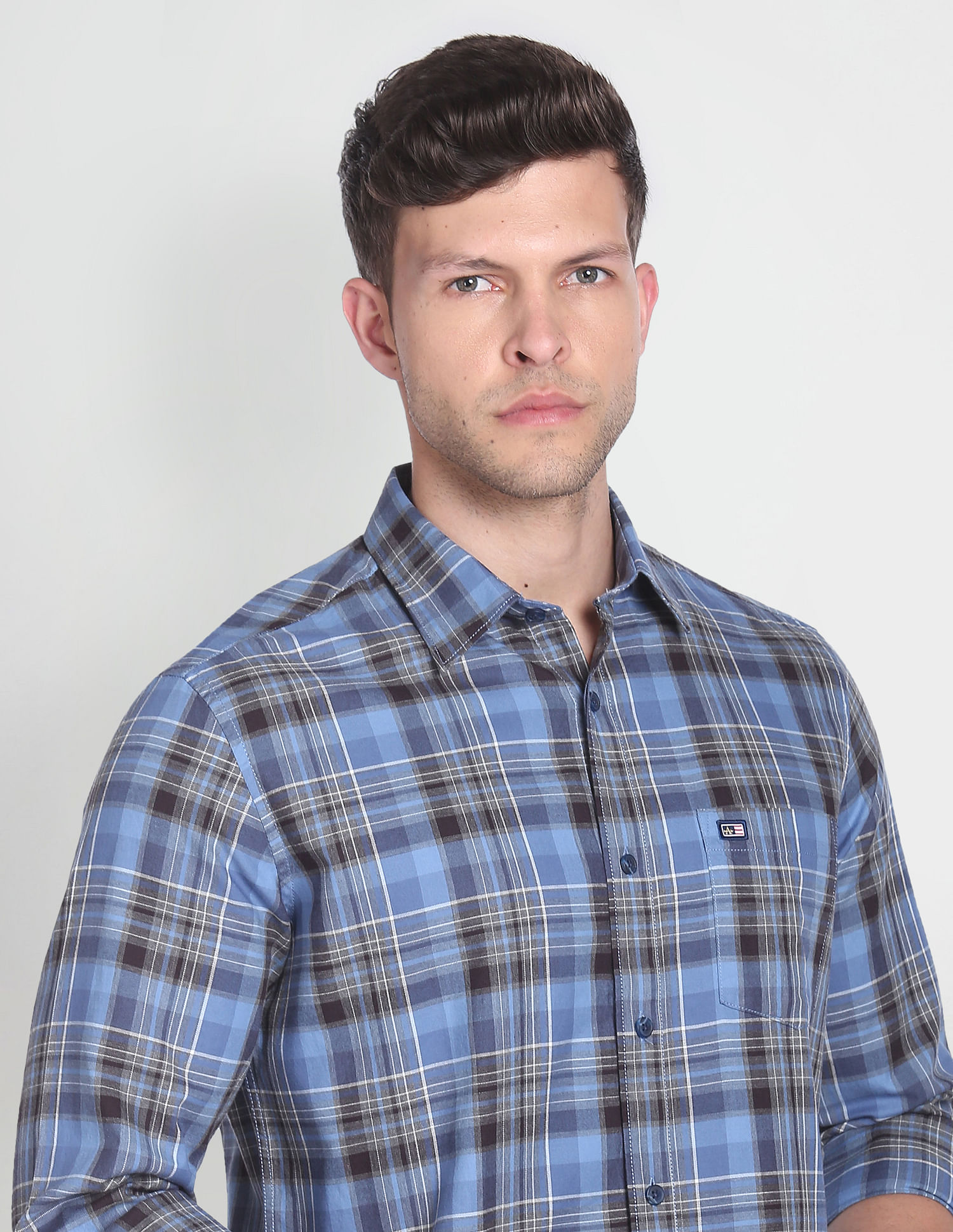 Arrow Sports Tennis Club Plaid Shirt