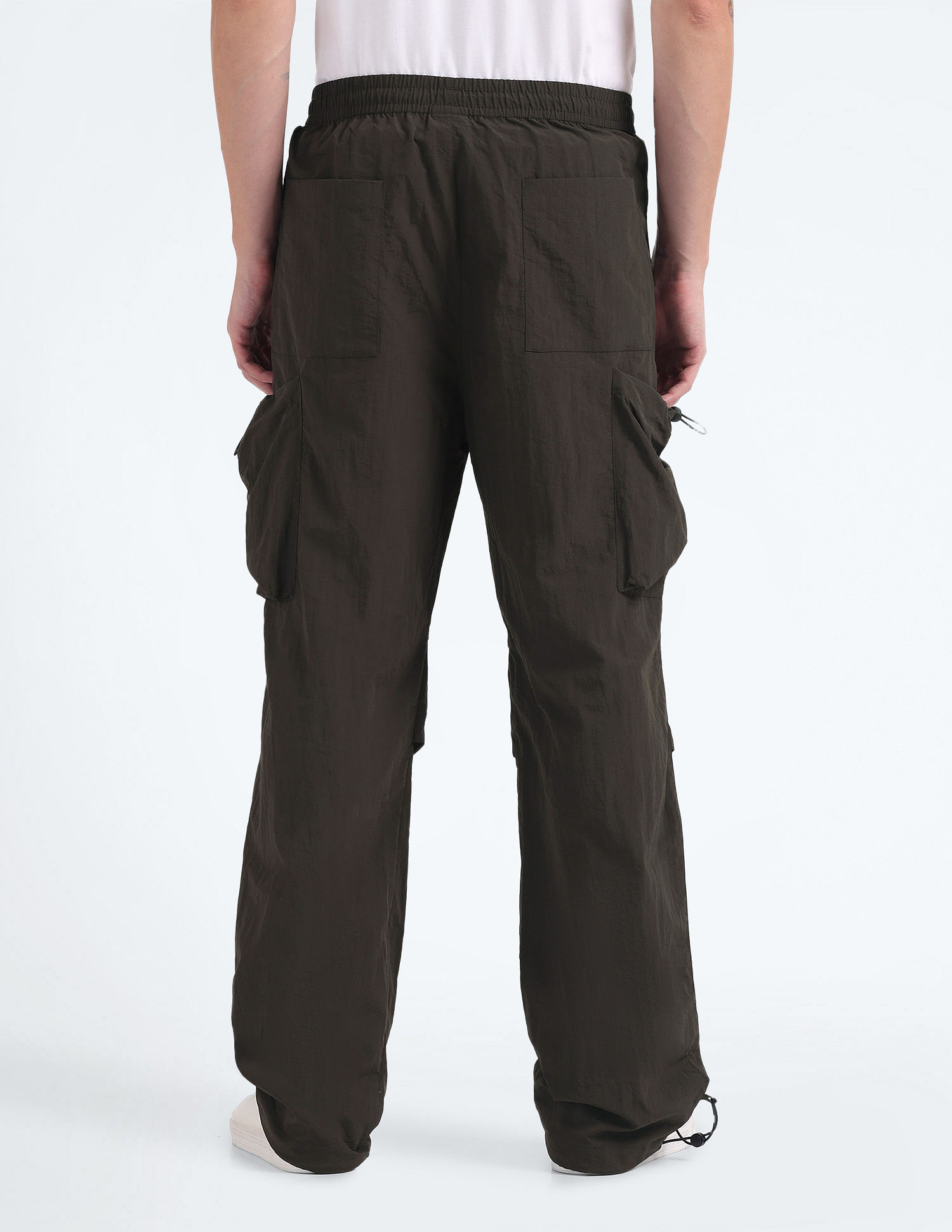 Flying Machine Mid Rise Loose Fit Cargo Pants