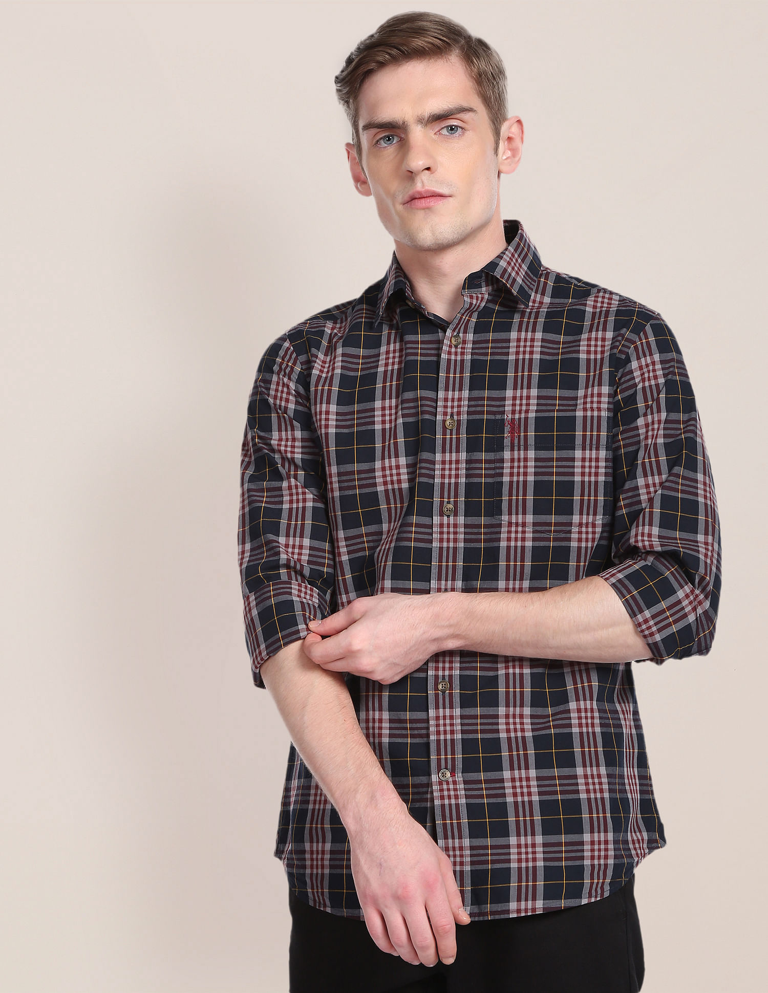 U.S. Polo Assn. Tartan Check Cotton Casual Shirt