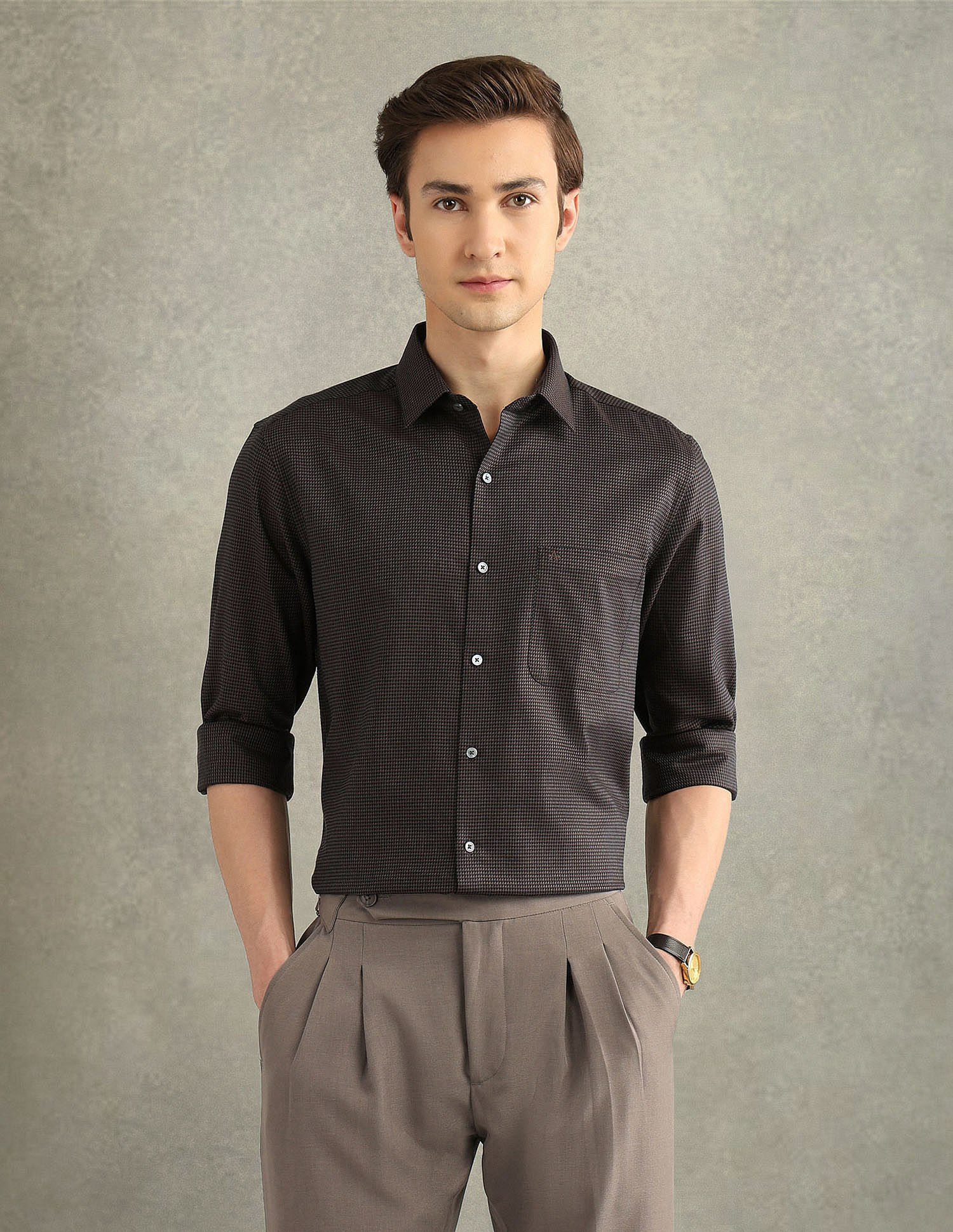 Arrow Textured Italian Elegance Shirt