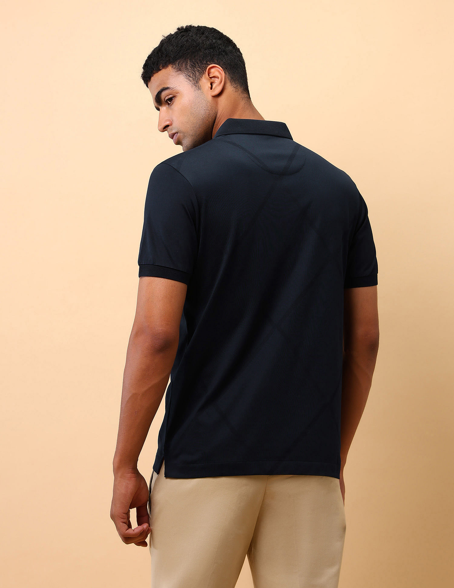 U.S. Polo Assn. Textured Slim Fit Polo Shirt