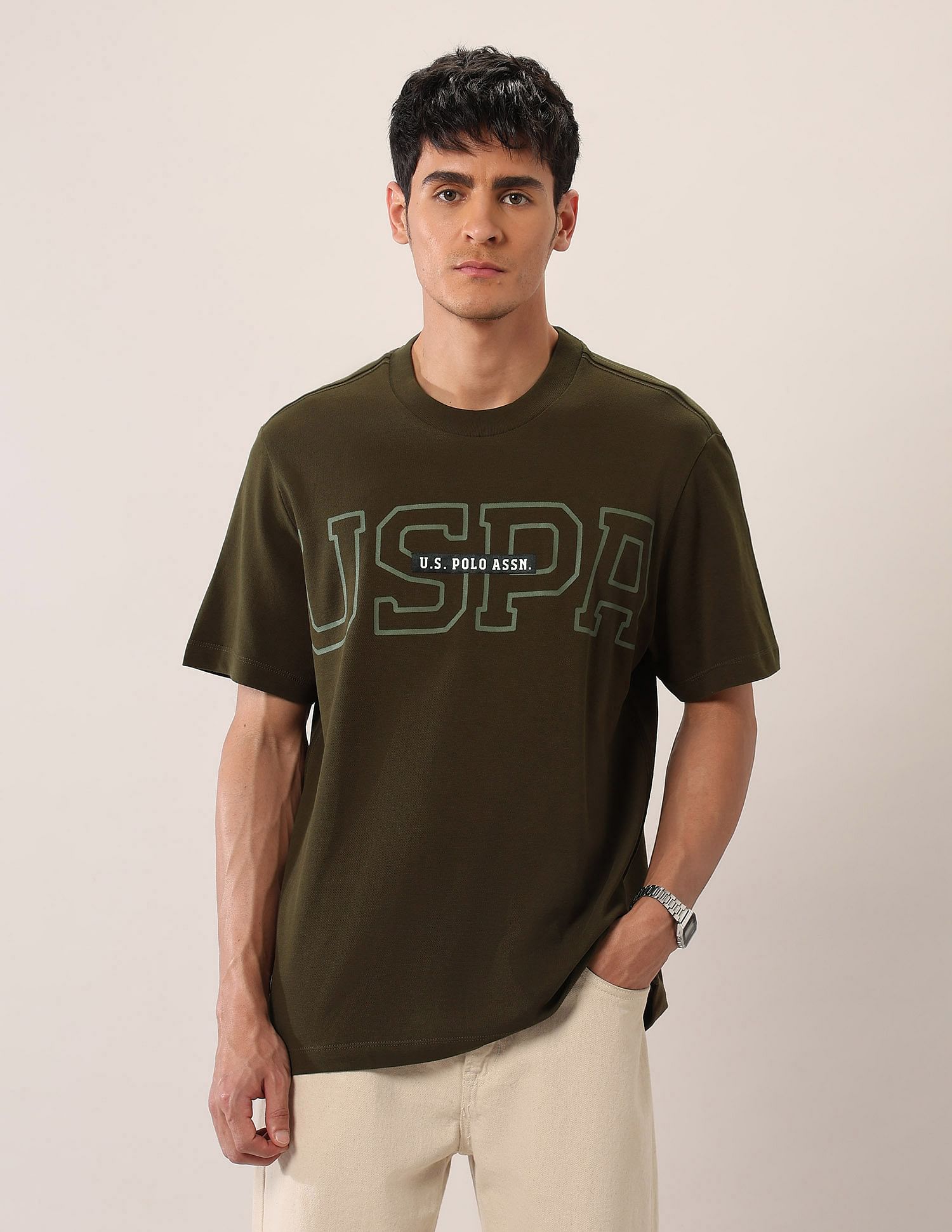 U.S. Polo Assn. Denim Co. Brand Printed Relaxed Fit T-Shirt