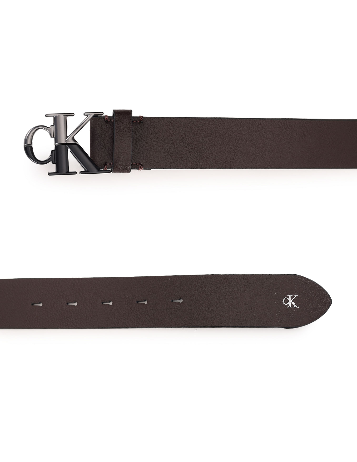 monogram-plaque buckled belt