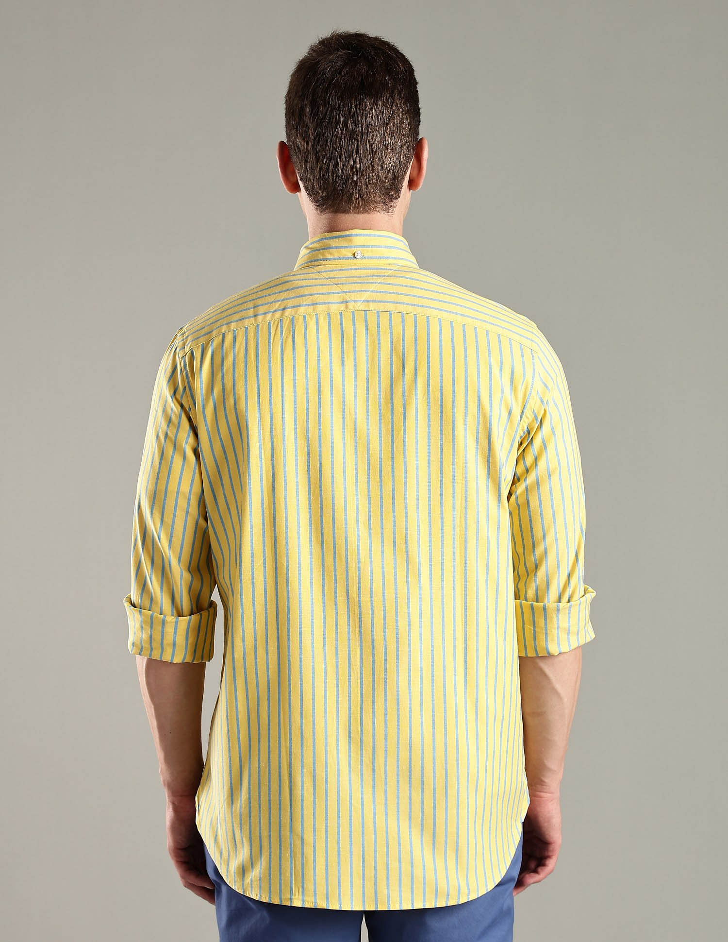 Tommy Hilfiger Striped Regular Fit Cotton Shirt