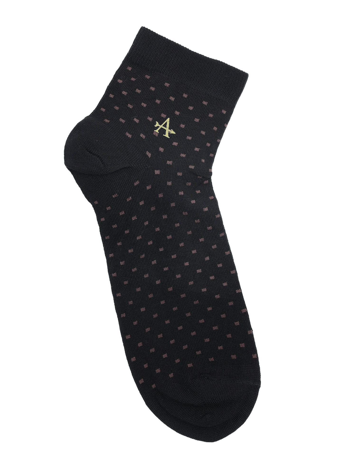 Arrow Mens Printed Ankle Length Cotton Socks - Pack Of 3