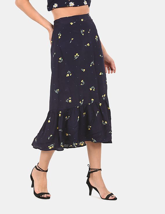 gap midi wrap skirt