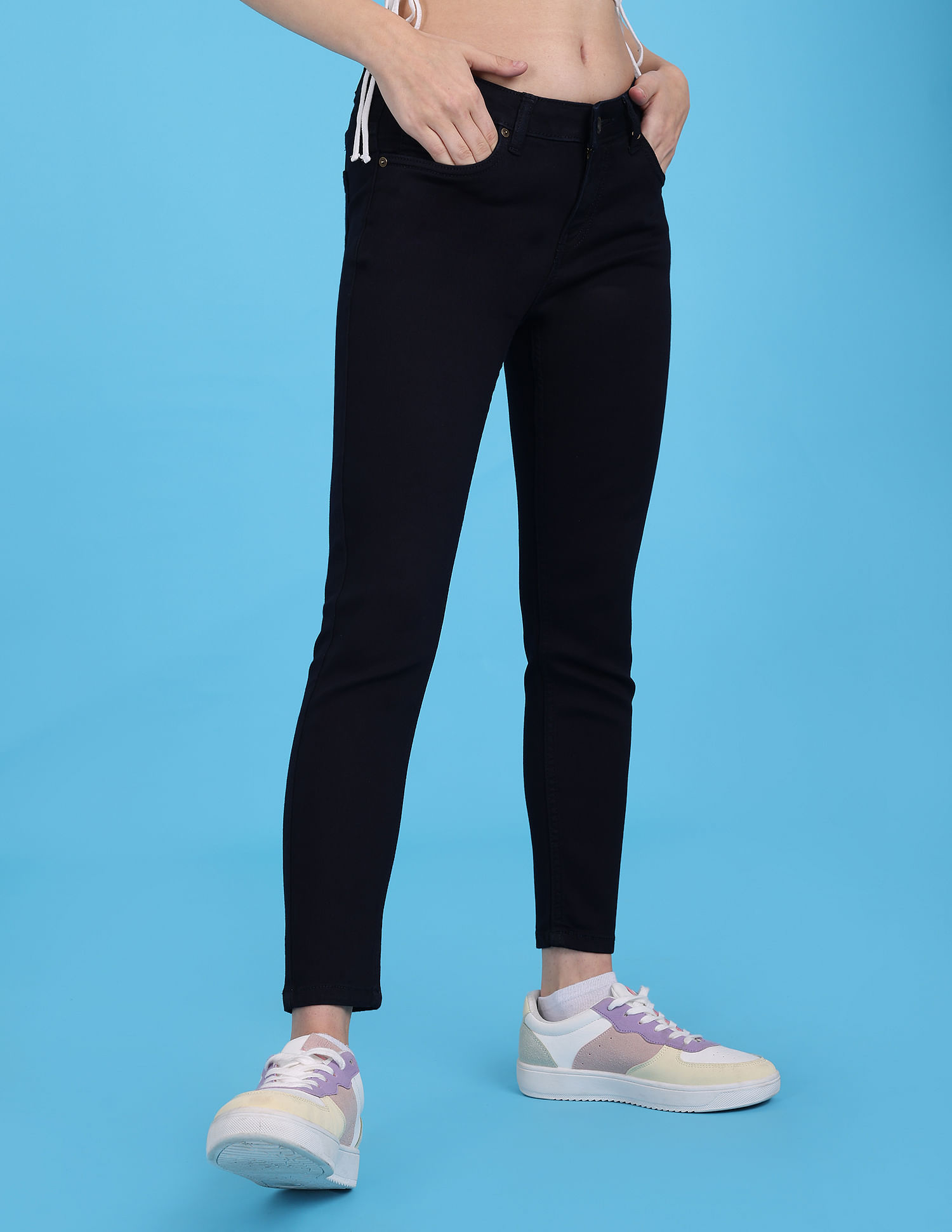 FLYING MACHINE Skinny Women Blue Jeans - Buy FLYING MACHINE Skinny Women  Blue Jeans Online at Best Prices in India