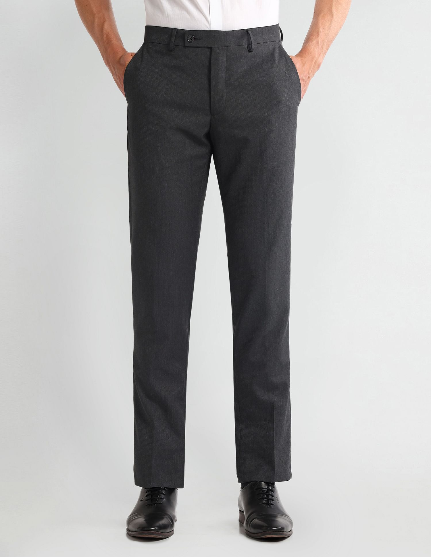 Arrow Mid Rise Tapered Fit Trousers