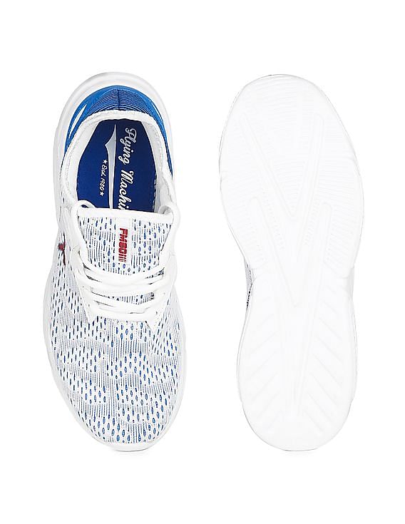 Flying Machine Round Toe Knit Krobb Slip On Shoes