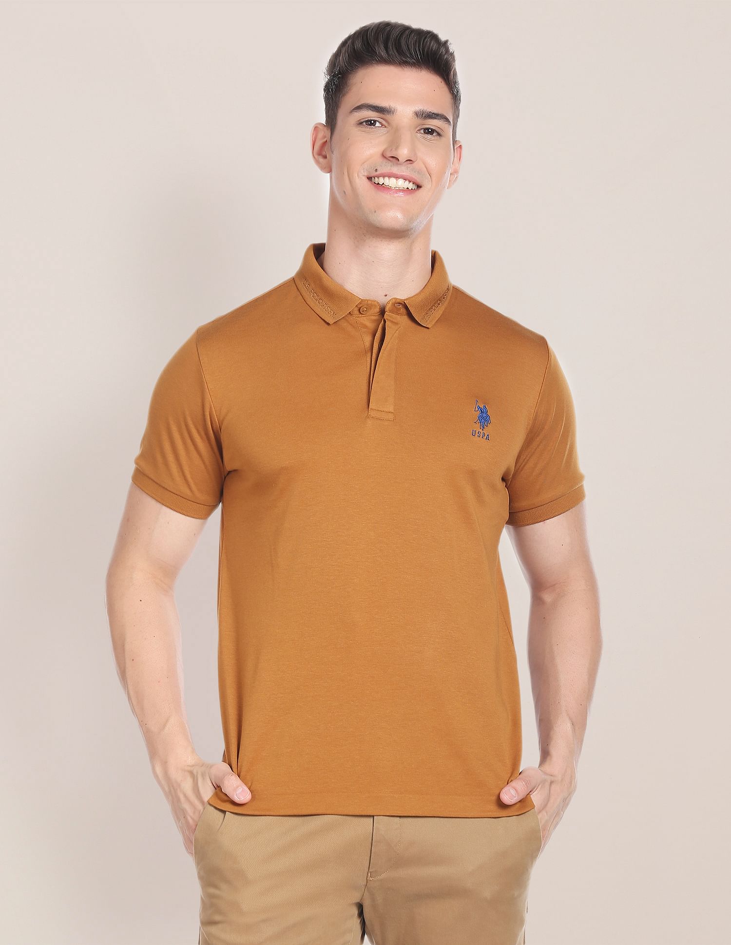 Buy U.S. Polo Assn. Solid Luxury Polo Shirt NNNOW