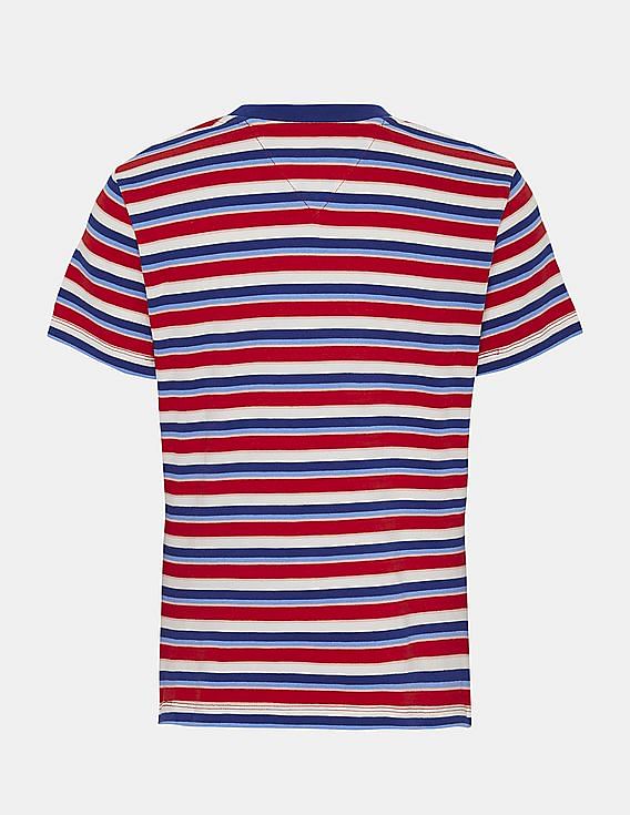 売れ筋商品|||ラルフローレン Tシャツ レディース トップス GEO STRIPED SHORT SLEEVE SWEATER - Print T-shirt - red/multi-colored 81MXabWS1cL._AC_SL1500_.jpg