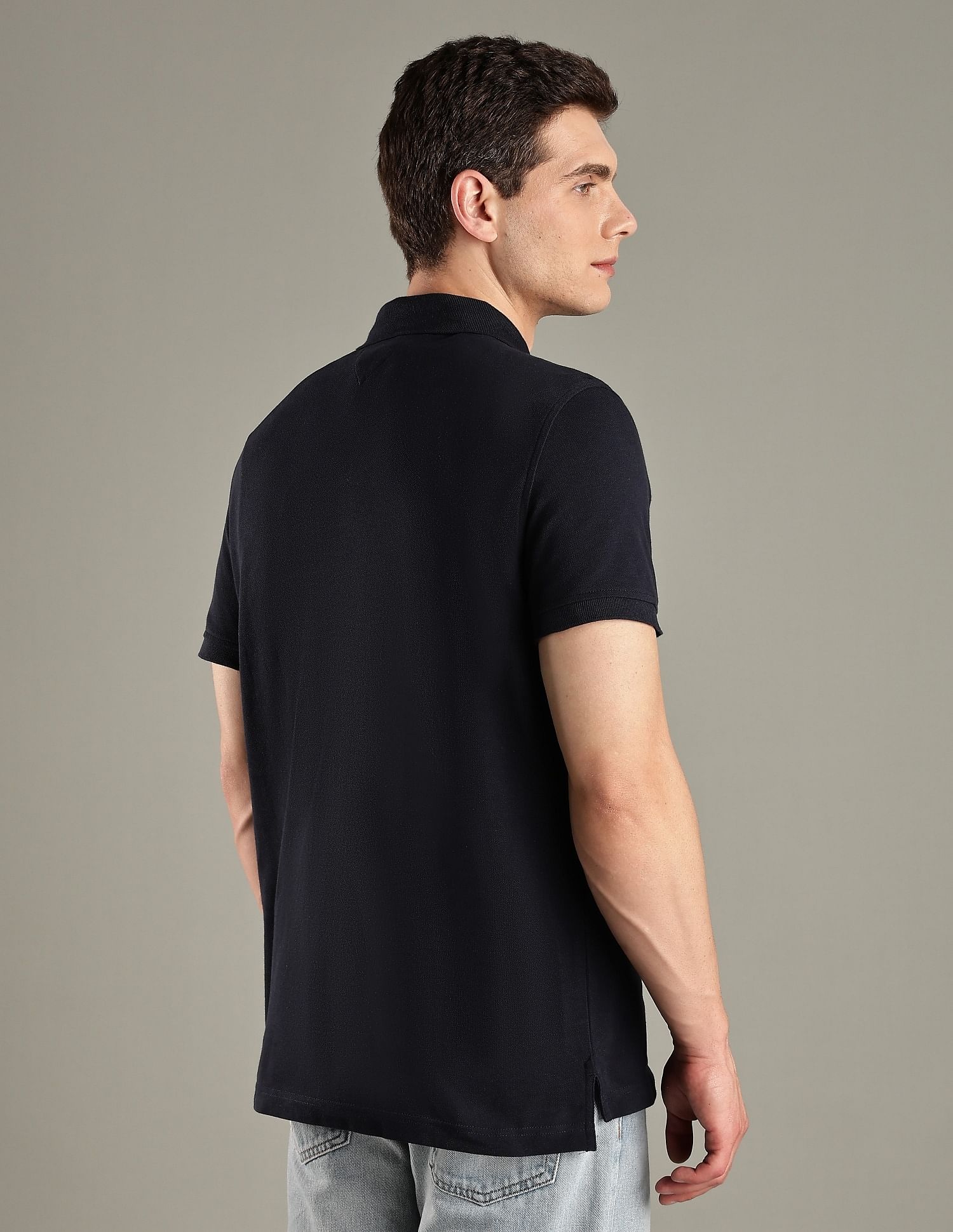 Tommy Hilfiger Solid Regular-Fit Cotton Polo T-Shirt