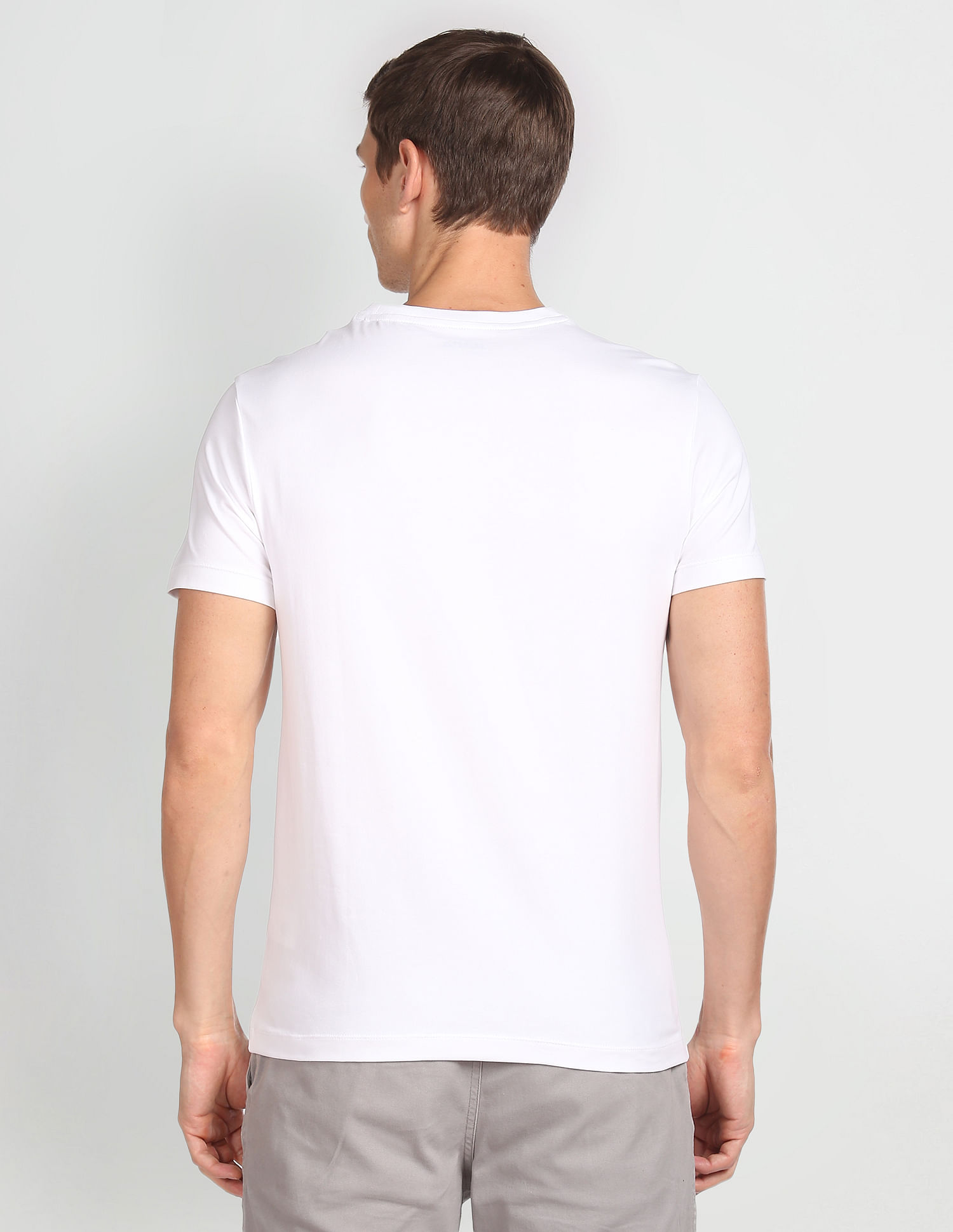 USPA Active Slim Fit Brand Print T-Shirt