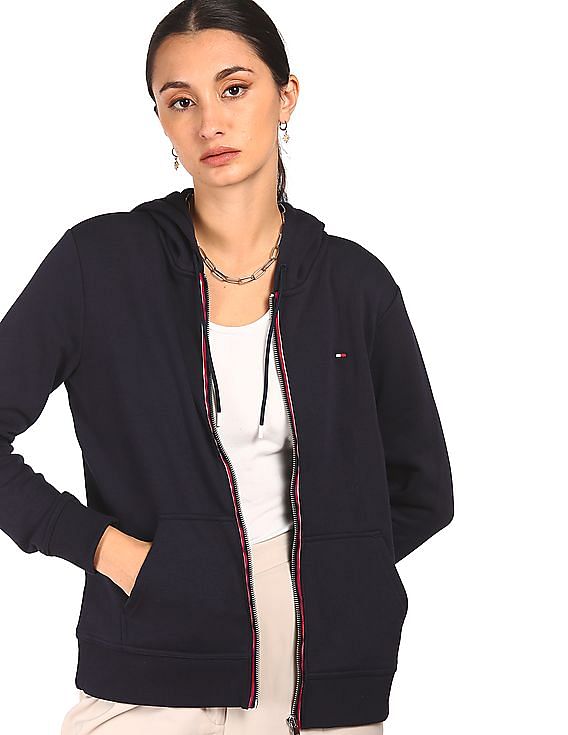 tommy hilfiger navy sweatshirt womens