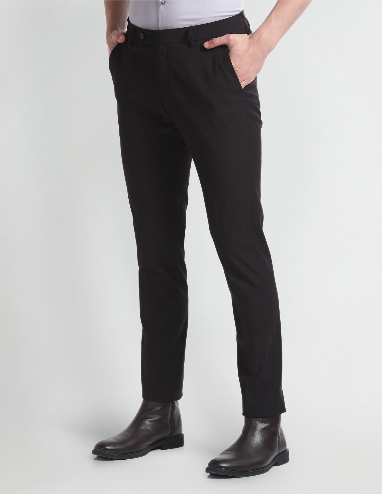Arrow Super Slim Fit Smartflex Trousers