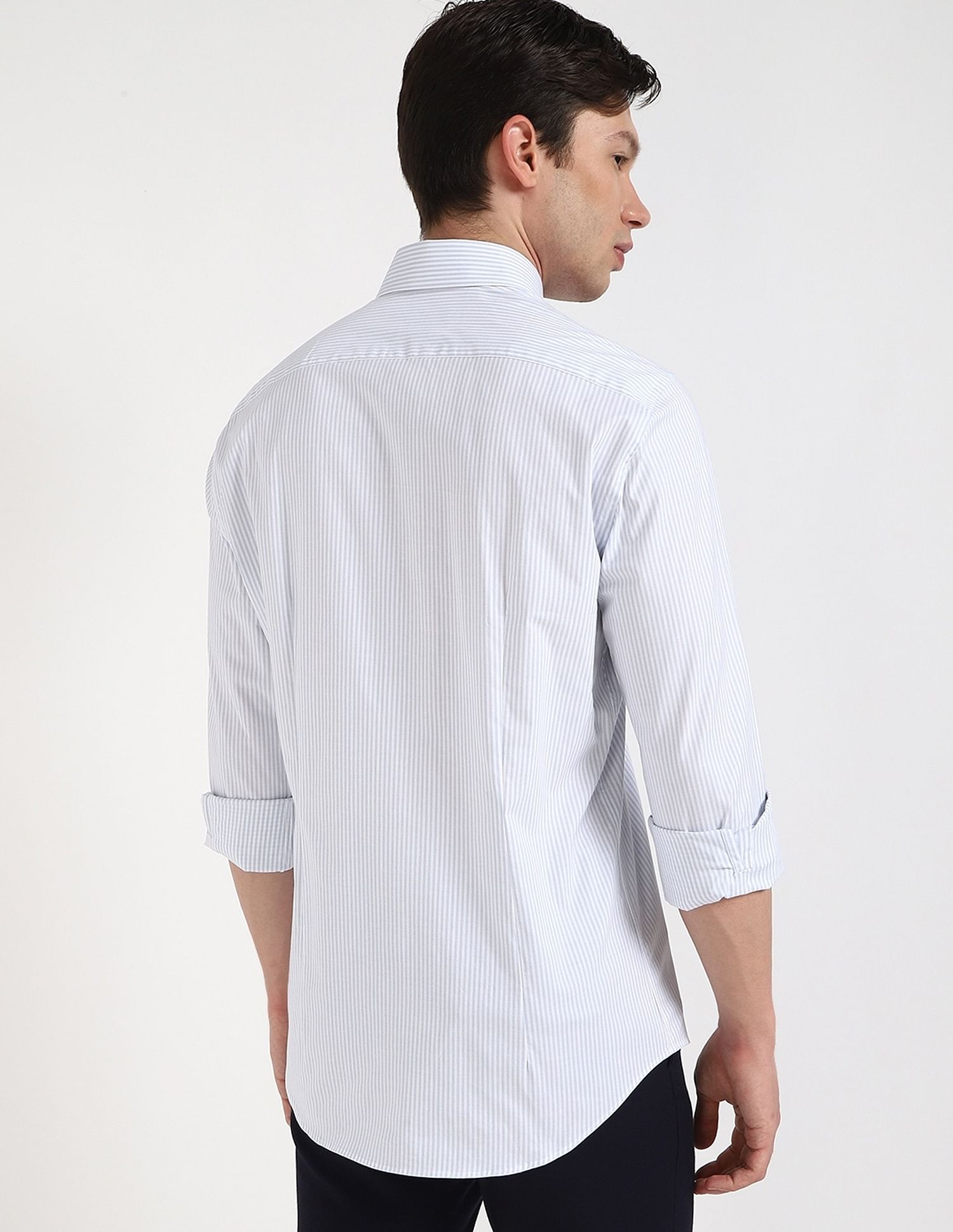 Tommy Hilfiger Striped Slim-Fit Poplin Woven Shirt