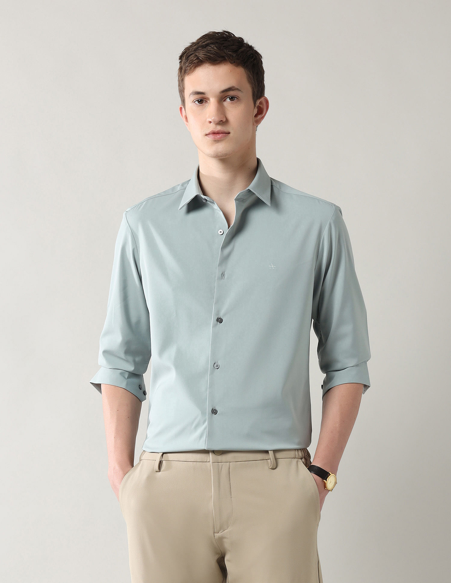 Arrow Newyork Brooklyn Ultra Slim Fit Twill Shirt