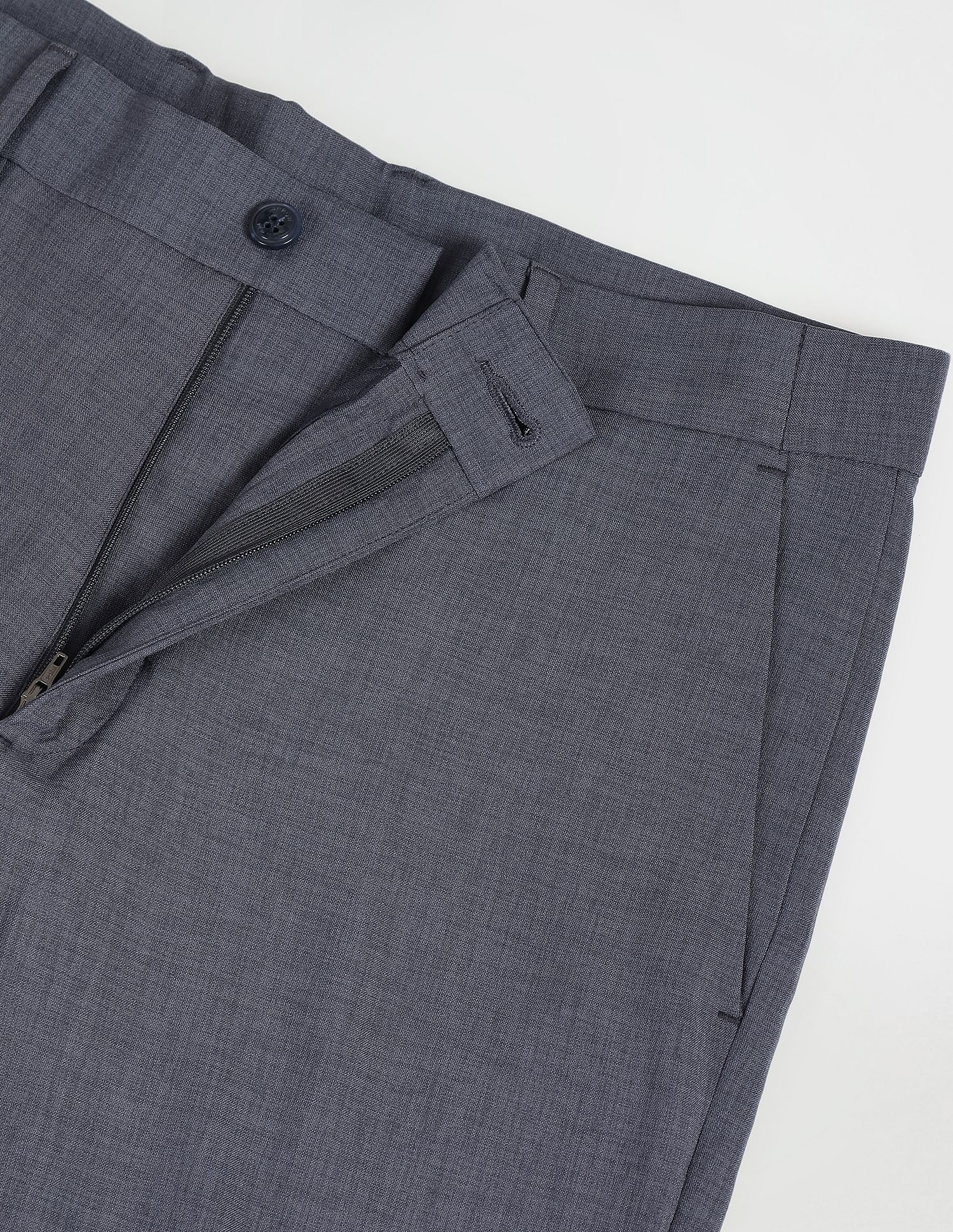 Arrow Newyork Mid Rise Flat Front Trousers