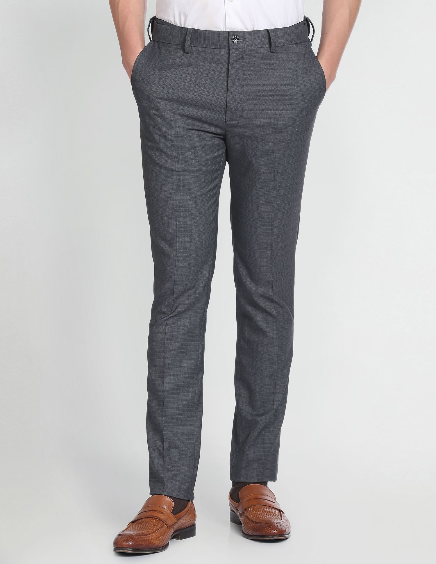 Arrow Newyork Super Slim Fit Formal Trousers