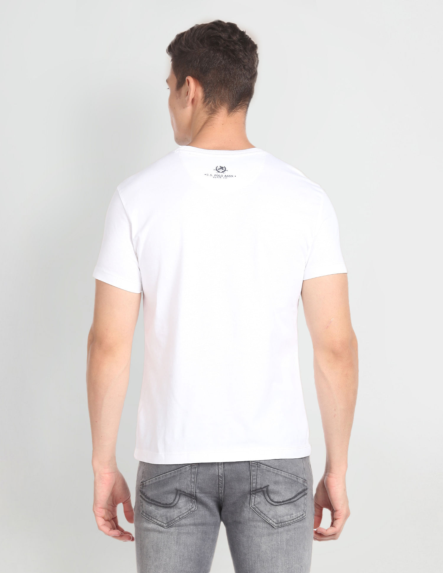 Buy U.S. POLO ASSN. Men White I752 Natural Cotton Thermal Top online