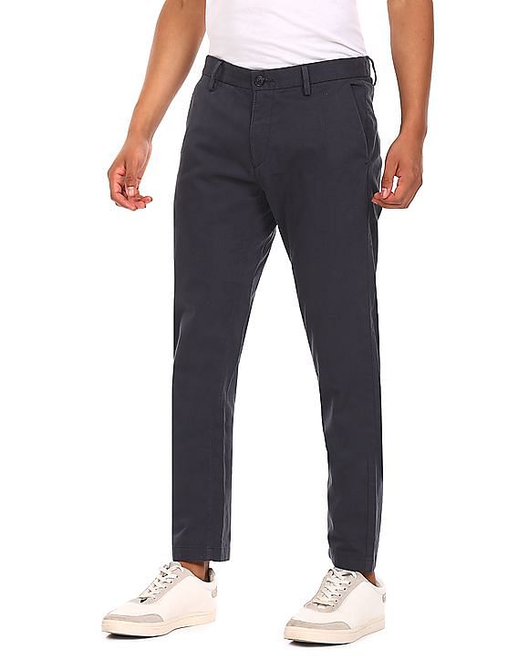 U.S. Polo Assn. Mid Rise Patterned Casual Trousers